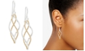 Giani Bernini Twist Dangle Drop Earrings in Sterling Silver and 18k Gold-Plate, Created for Macy's